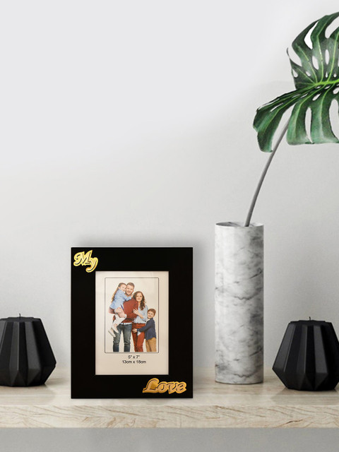 

Bodh Design Brown & Black My Love Table Photo Frame
