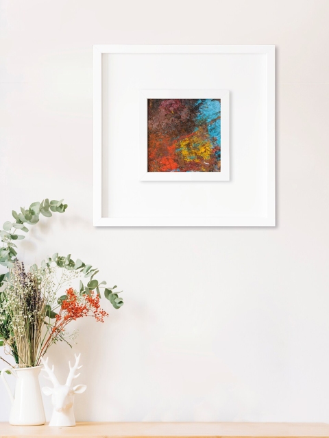 

RANDOM Multicoloured Dard Colours Spread Wall Art Painting, Multi