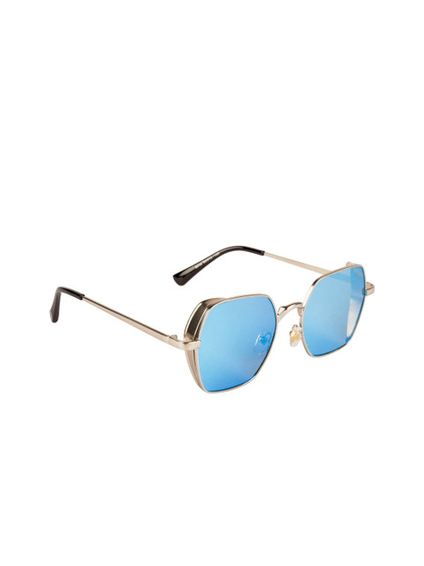 

Voyage Unisex Blue Lens & Silver-Toned Square Sunglass with UV Protected Lens 6636MG3308A