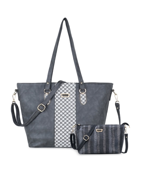 

WOMEN MARKS Combo of 2 Handbags, Grey