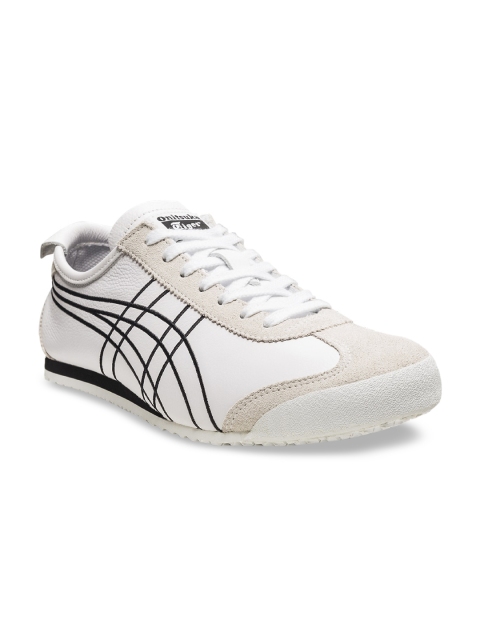 

Unisex White & Black Onitsuka Tiger MEXICO 66 Leather Sneakers