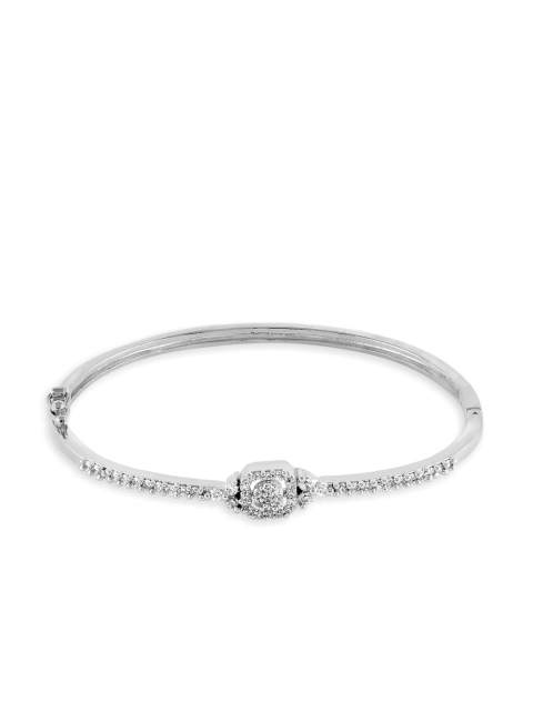 

Amavi Silver-Plated AD Studded Bangle-Style Bracelet
