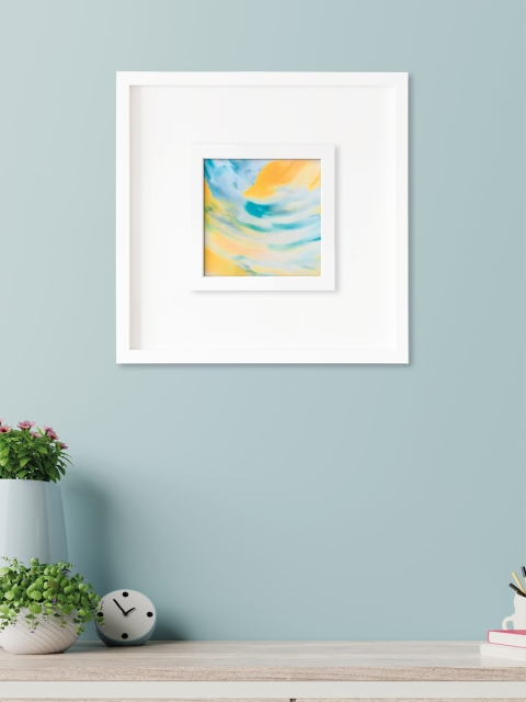 

RANDOM Blue & Yellow Colour Waves Wall Art Painting