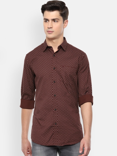 

Van Heusen Sport Men Brown Printed Casual Shirt