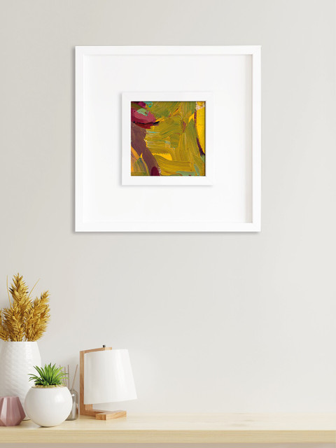 

RANDOM Mustard Yellow & Maroon Classy Shade Wall Art Painting