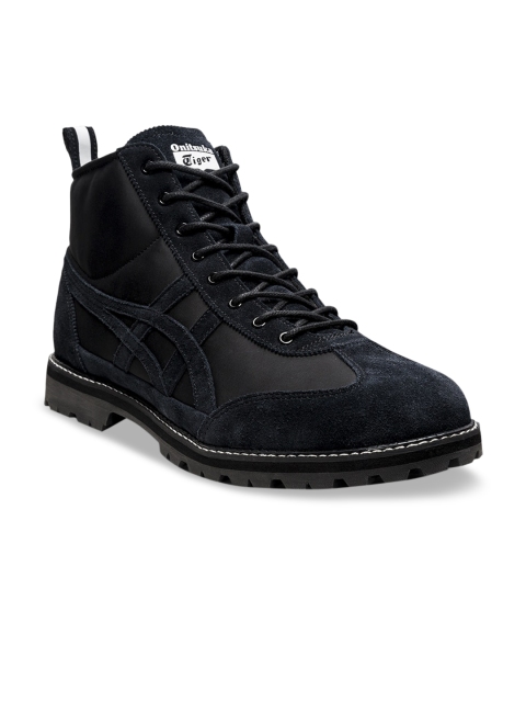 

Onitsuka Tiger Unisex Solid Flat Boots Casual Shoes, Black