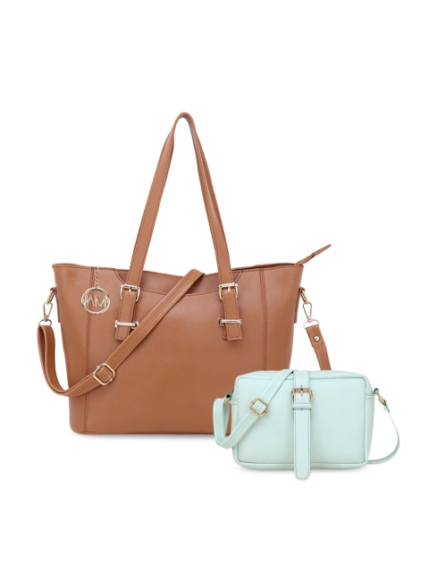

WOMEN MARKS Tan Solid Hobo Bag Combo
