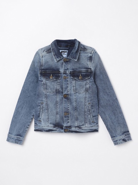 

Fame Forever by Lifestyle Girls Navy Blue Solid Denim Jacket