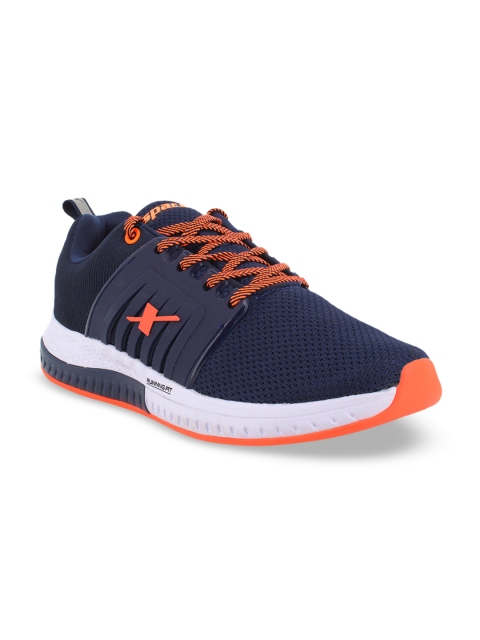 

Sparx Men Navy Blue & Orange Running Shoes