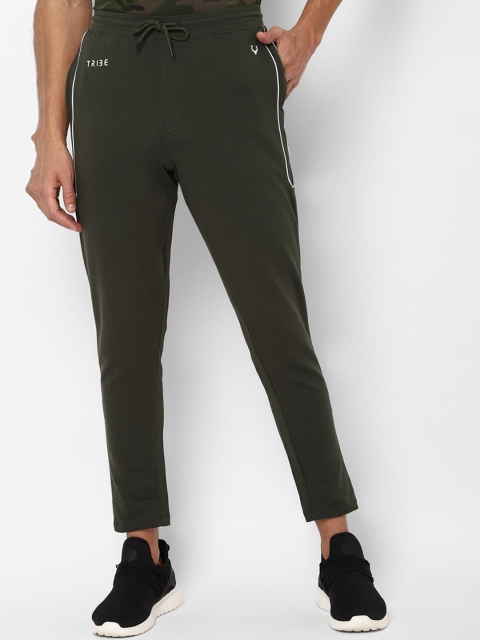 

Allen Solly Men Black & White Solid Straight Fit Track Pants