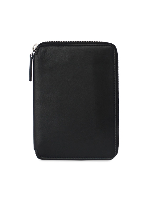 

NAPPADORI Unisex Zipper Passport Case Black
