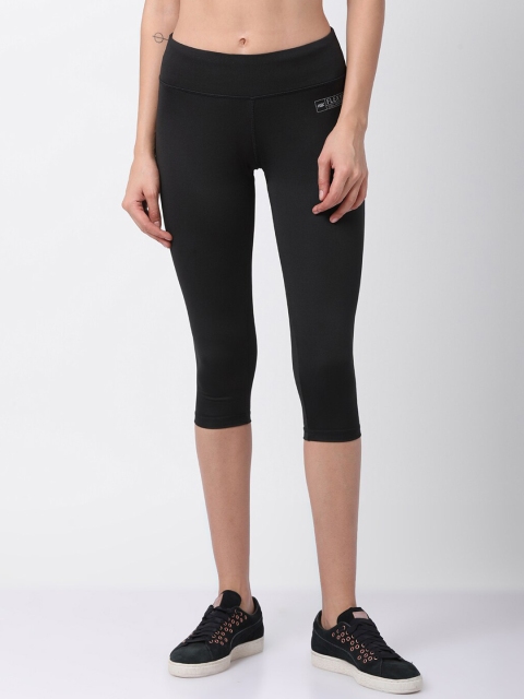 

GOLDSTROMS Women Black Solid Slim Fit Capris