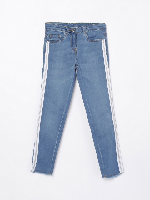 

Bossini Girls Navy Blue Slim Fit Mid-Rise Clean Look Jeans