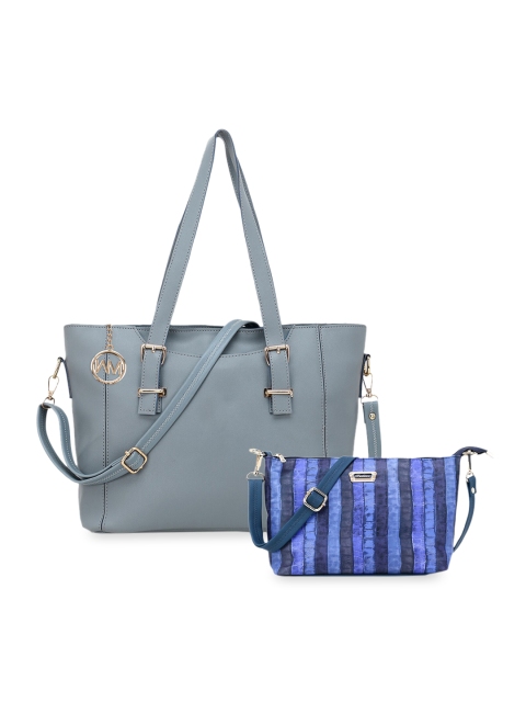 

WOMEN MARKS Grey Solid Handheld Bag