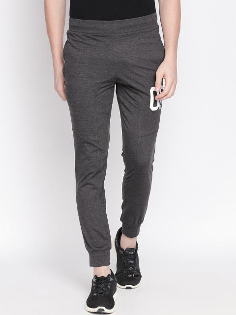 

FiTZ Men Charcoal Grey Solid Slim-Fit Track Pants