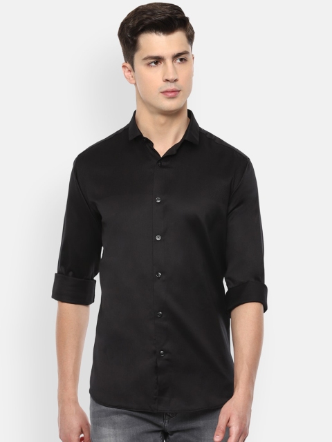 

Van Heusen Sport Men Black Regular Fit Solid Cotton Casual Shirt
