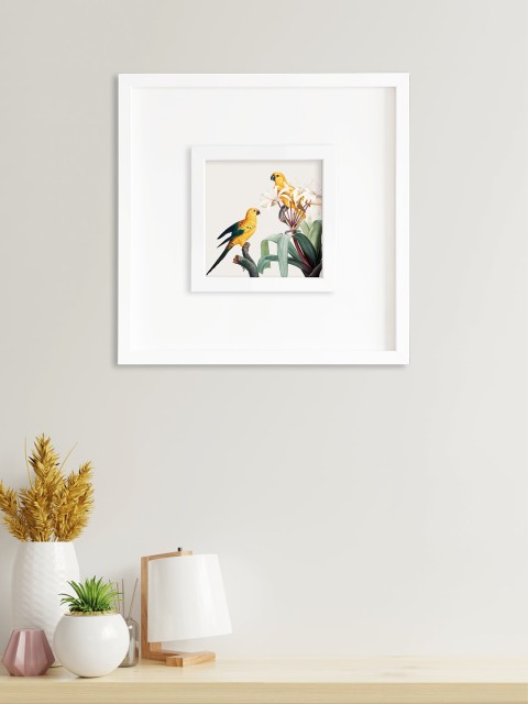 

RANDOM Yellow & Green Pair of Australian Parrot Wall Art Painting