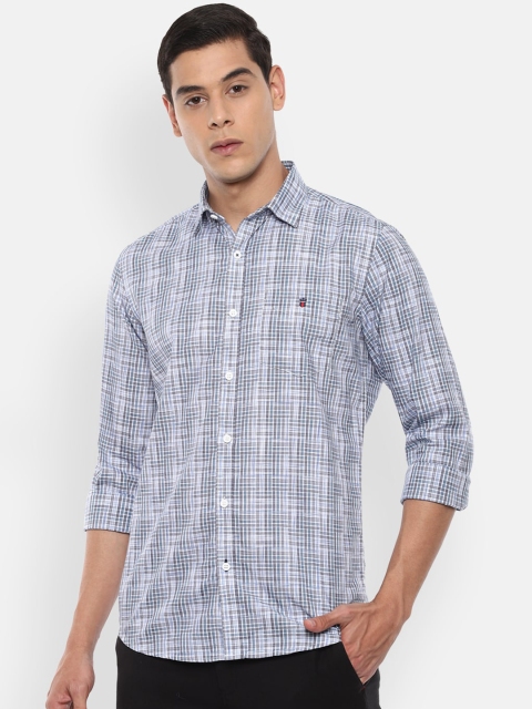

Louis Philippe Sport Men White Checked Casual Shirt