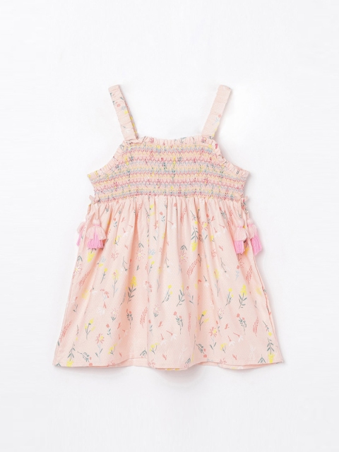 

Bossini Girls Multicoloured Floral Printed A-Line Dress, Multi