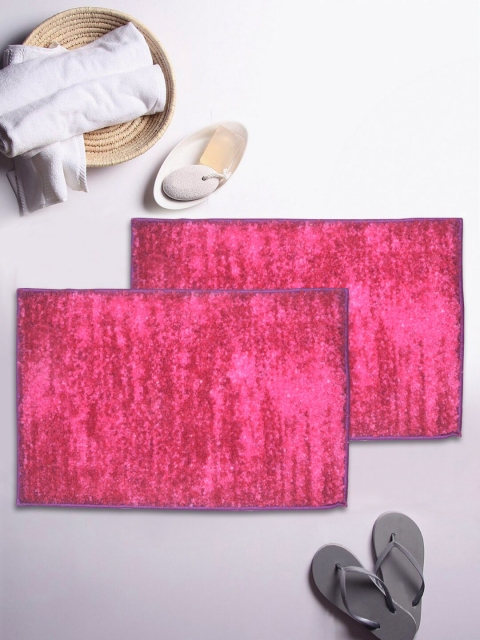 

BIANCA Soft-Cotton Bath Mat With Rubber Back -2pc Small (super dry), Purple
