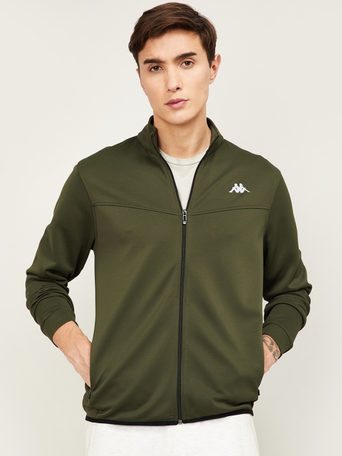 

Kappa Men Olive Green Solid Sweatshirt