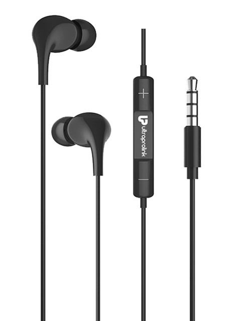 

UltraProlink Black Solid Noise Isolation Hands Free Earphone With Mic 1.2m UM1037