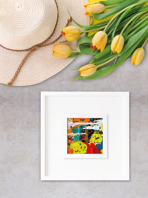 

RANDOM Multicoloured Abstract Wall Art Painting, Multi