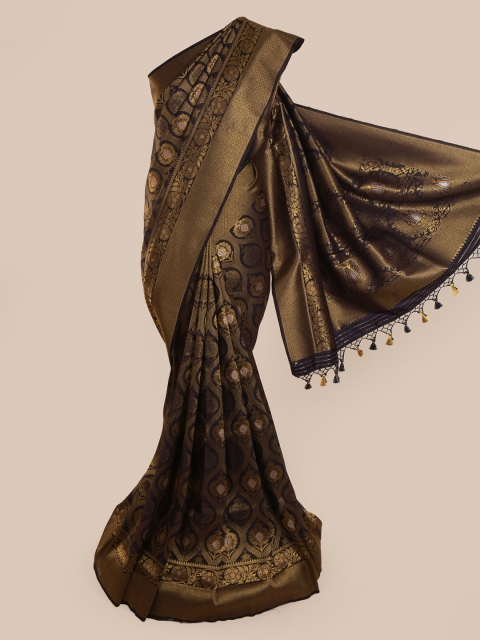 

Pothys Blue Pure Silk Woven Design Banarasi Saree