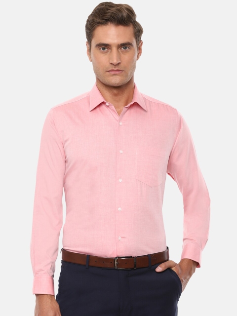 

Van Heusen Men Pink Regular Fit Solid Casual Shirt