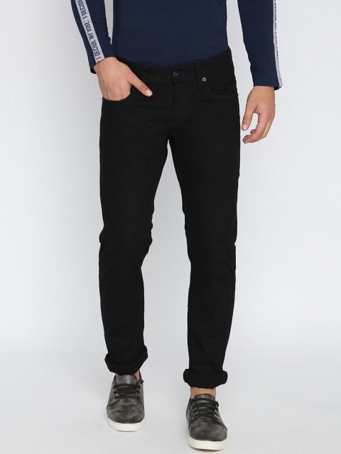

Basics Men Black Skinny Fit Low-Rise Clean Look Jeans