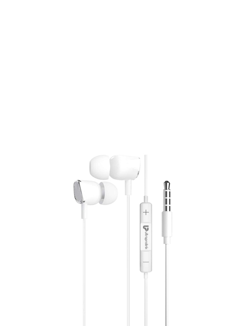 

UltraProlink White Solid Noise Isolation Hands Free Earphone With Mic UM1038