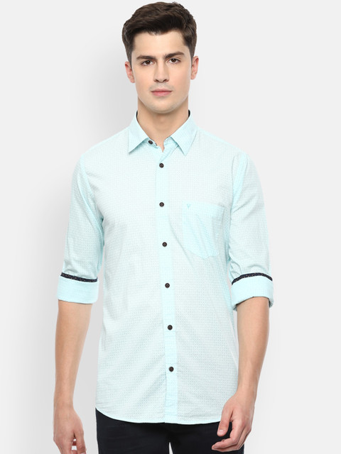 

Van Heusen Sport Men Blue Regular Fit Printed Casual Shirt