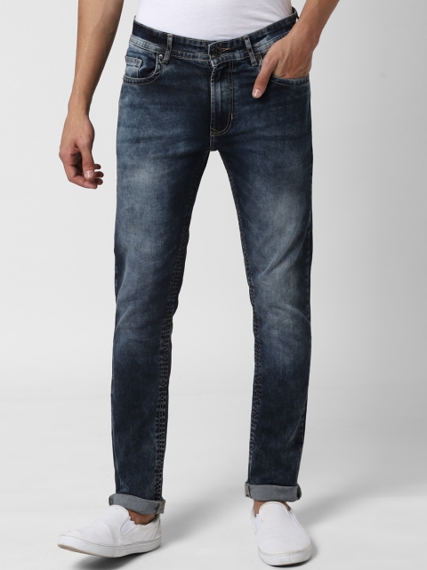 

Peter England Casuals Men Navy Blue Slim Fit Mid-Rise Clean Look Stretchable Jeans