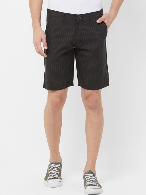 

FiTZ Men Black Striped Regular Fit Chino Shorts