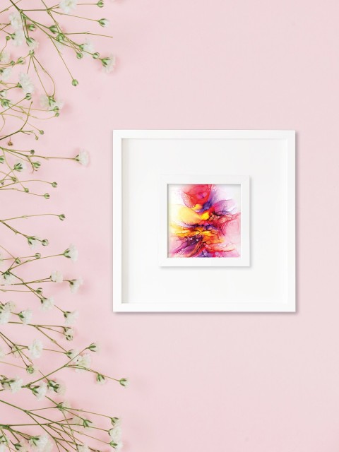 

RANDOM Multicoloured Colour Splash Wall Art Painting, Multi
