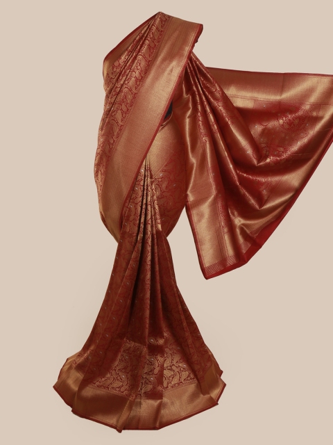 

Pothys Maroon Pure Silk Woven Design Banarasi Saree