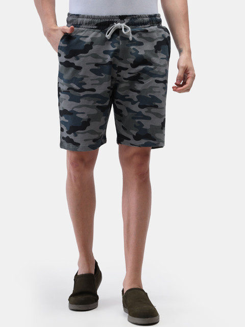 

Masculino Latino Men Grey Printed Regular Fit Regular Shorts
