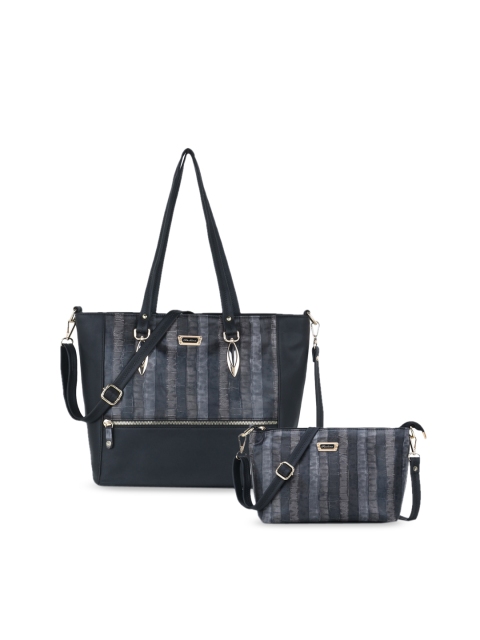 

WOMEN MARKS Black Textured Shoulder Bag