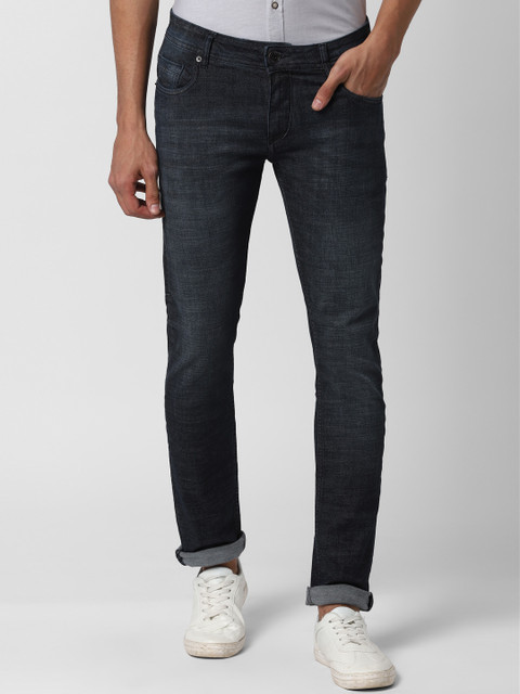

Peter England Casuals Men Navy Blue Skinny Fit Mid-Rise Clean Look Stretchable Jeans