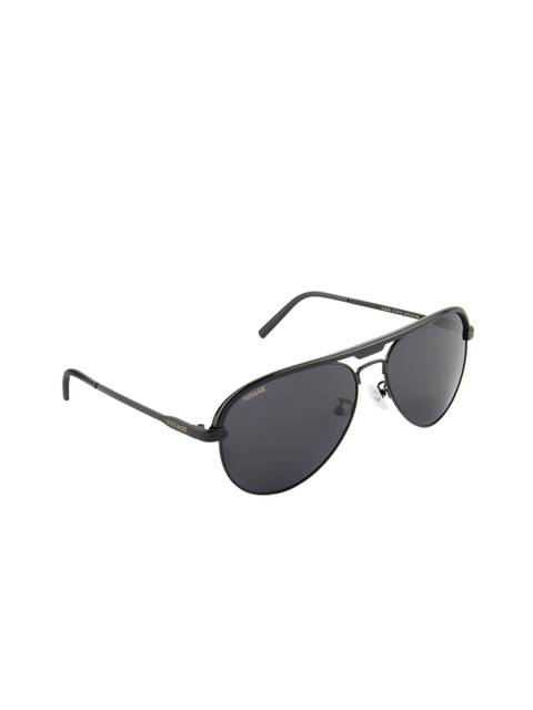 

Voyage Unisex Black Lens & Black Aviator Sunglasses with UV Protected Lens VV3049MG1124