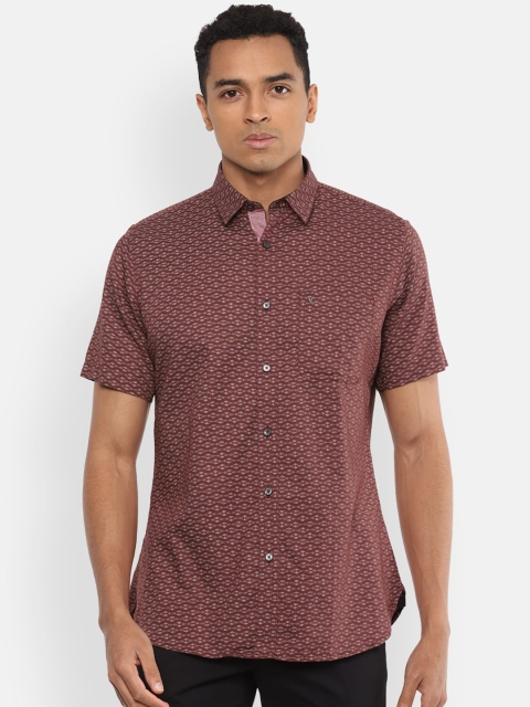 

Van Heusen Sport Men Brown Slim Fit Printed Casual Shirt