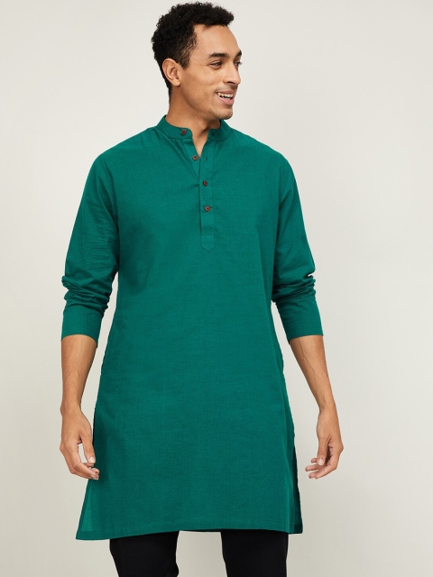 

Melange by Lifestyle Men Green Kurta