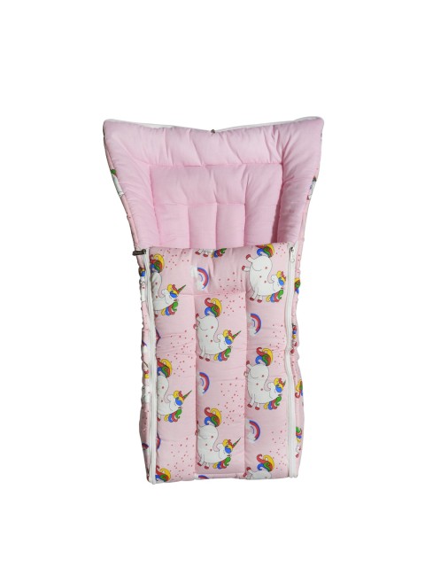 

PINKBUNNY Kids Pink & White Printed Baby Sleeping Bag