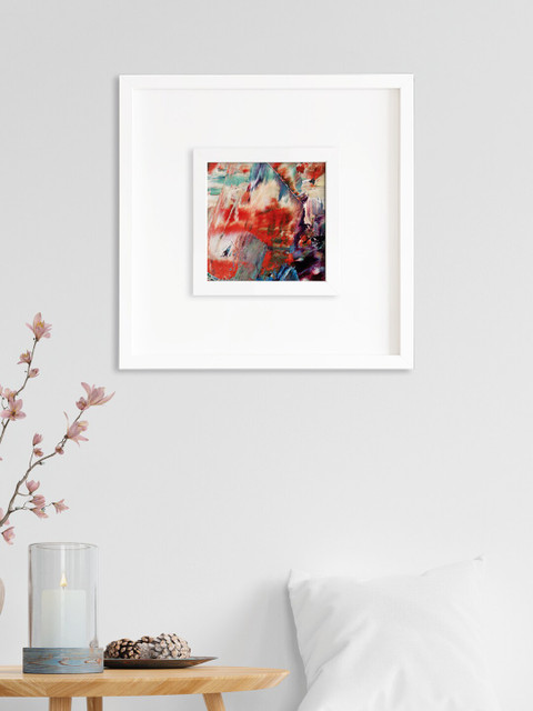 

RANDOM Multicoloured Stretched Colour Wall Art Painting, Multi