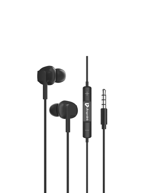 

UltraProlink Black MoBass UM1042 Noise Isolation Hands-Free Earphone With Mic 1.2m