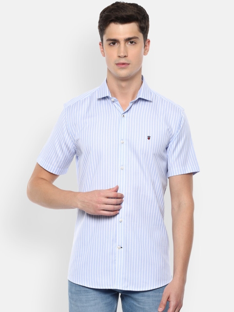 

Louis Philippe Sport Men Blue Striped Casual Shirt