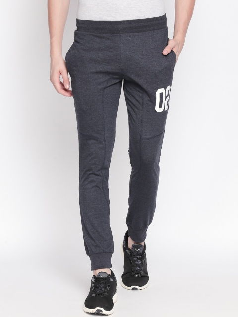 

FiTZ Men Charcoal Grey Solid Slim-Fit Joggers