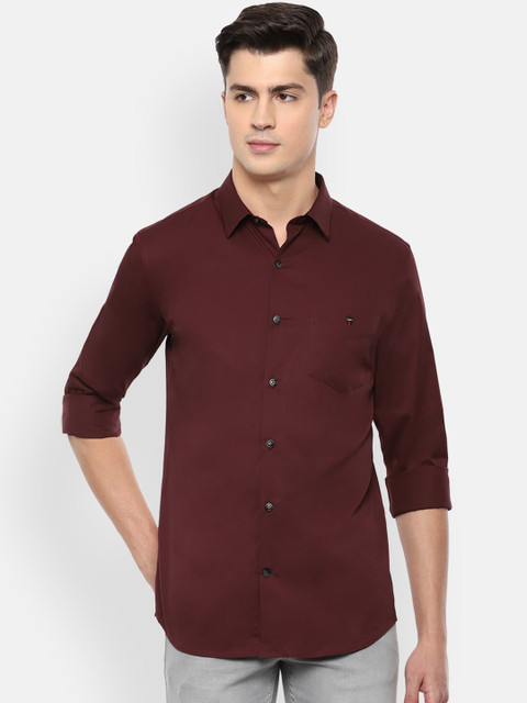 

Louis Philippe Sport Men Maroon Solid Casual Shirt