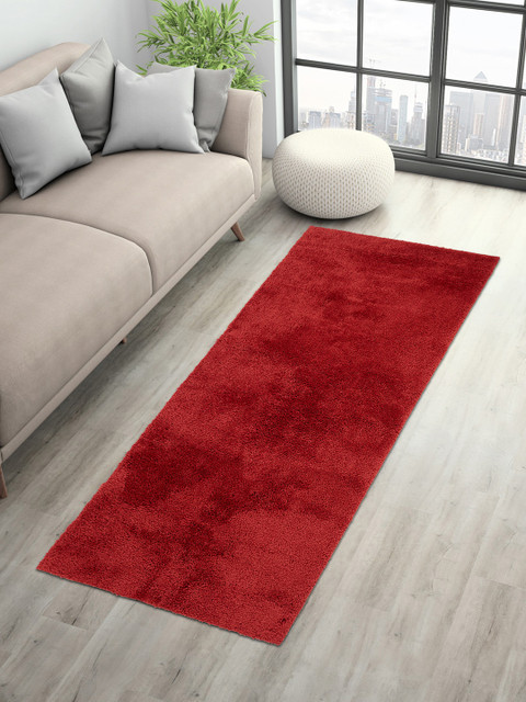 

SPACES Red Solid Floor Runner