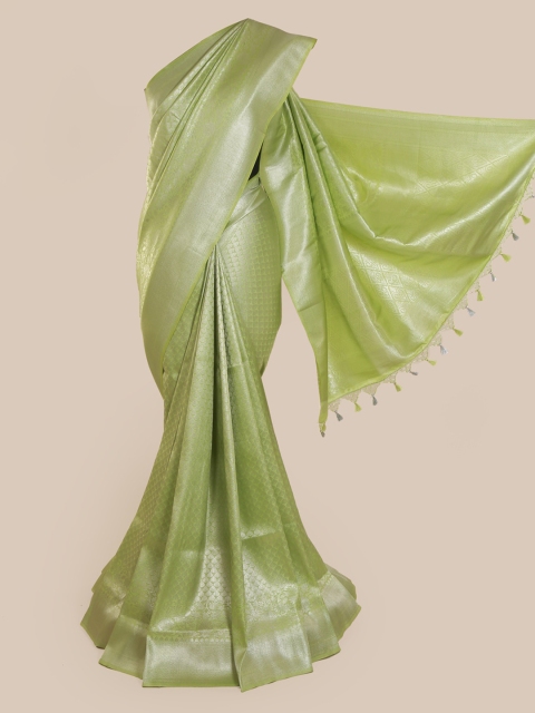 

Pothys Green Woven Design Banarasi Saree